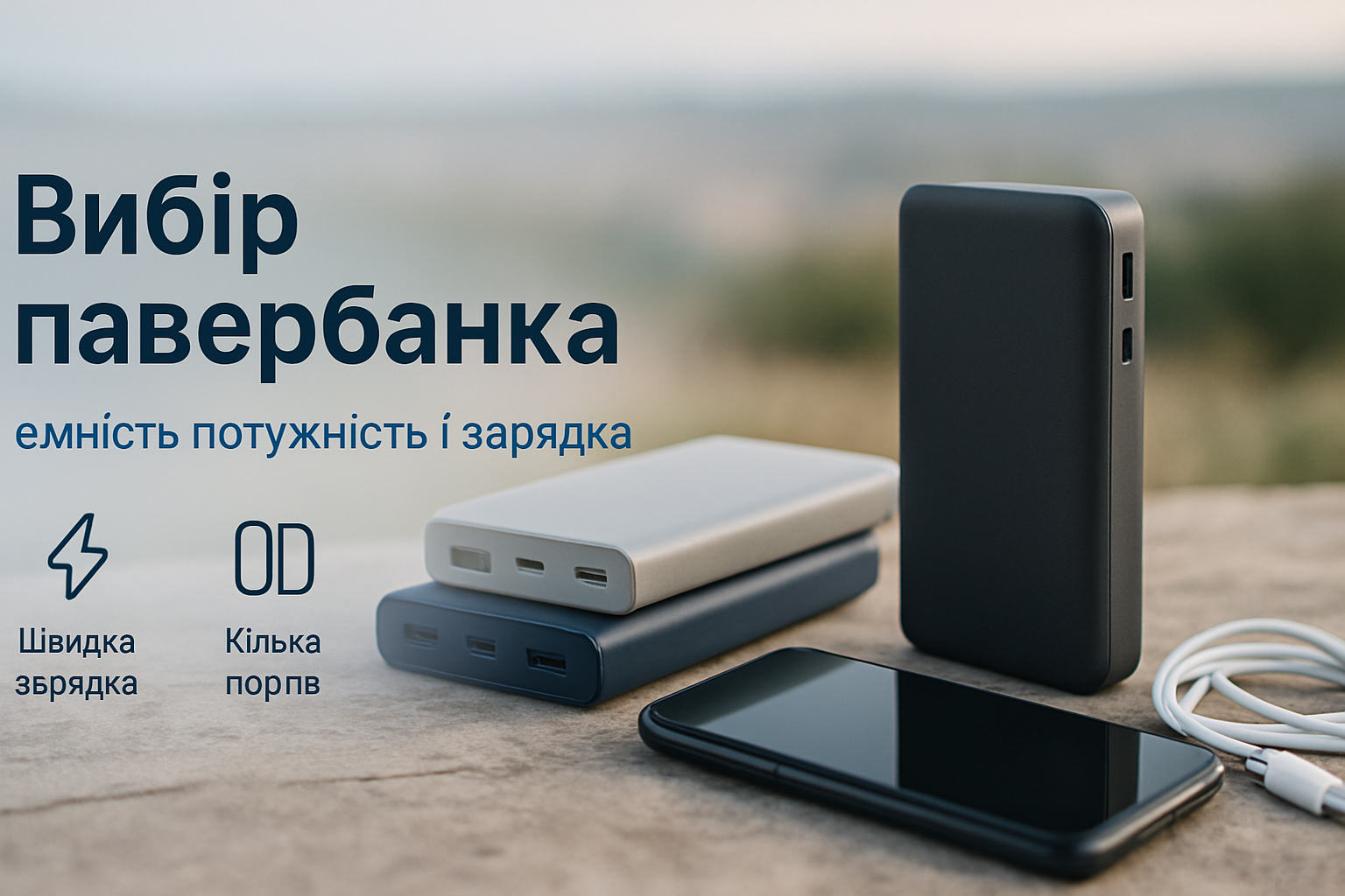 Як обрати павербанк: ємність, потужність і швидка зарядка