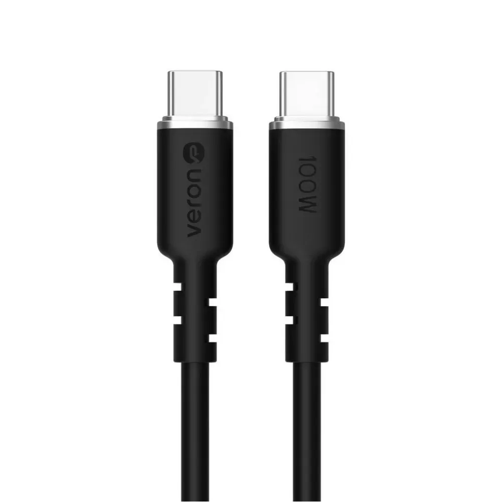 Silicone Cable USB C to C 100W PD (2m) Veron CC07 — VERON