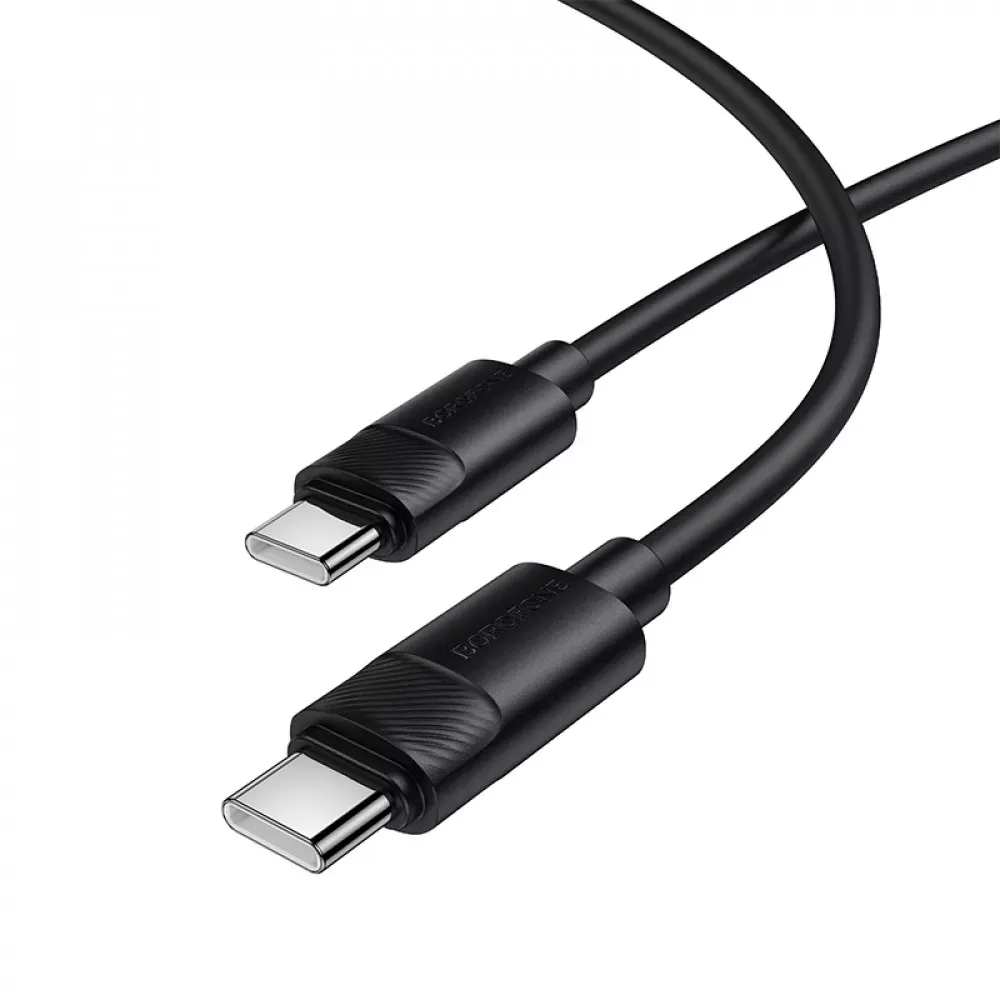Кабель USB C to C 60W (1m) Borofone BX123 — Black — Borofone