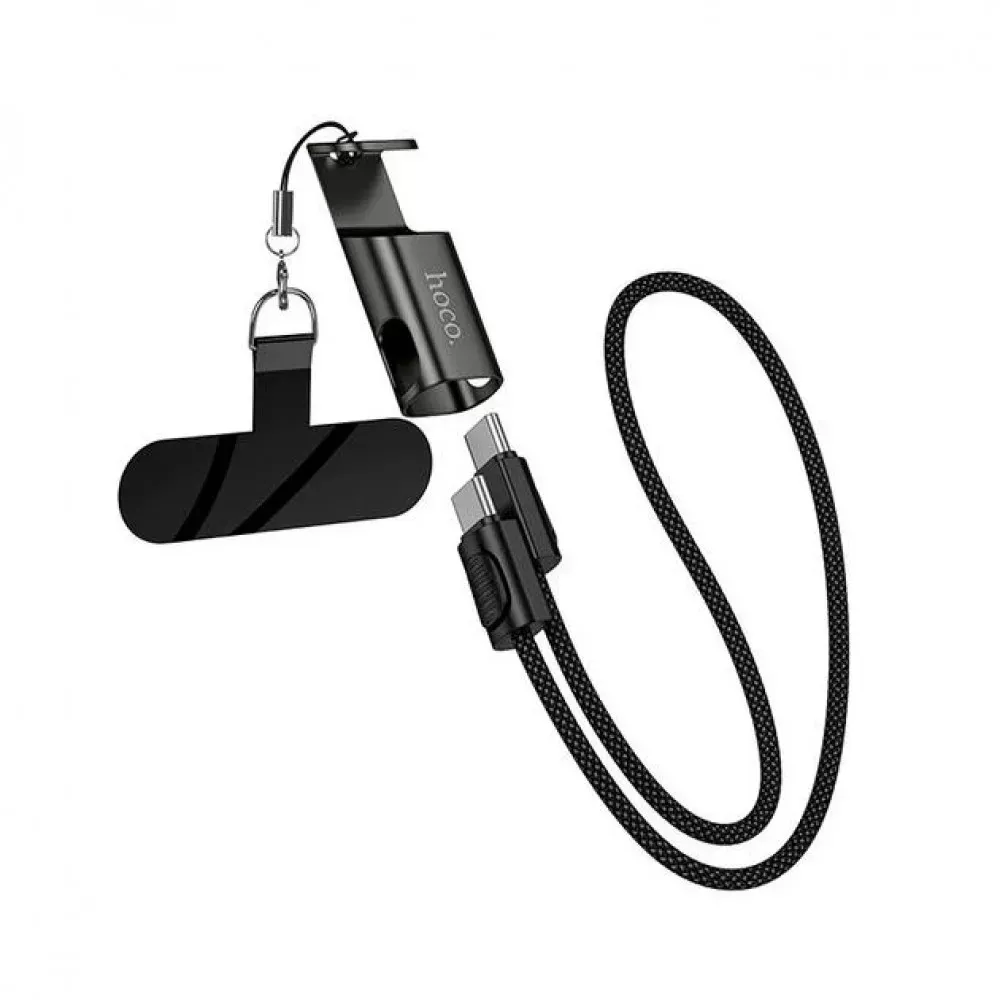 Cable USB C to C 60W (0.35m) — Hoco X126  — Black — Hoco