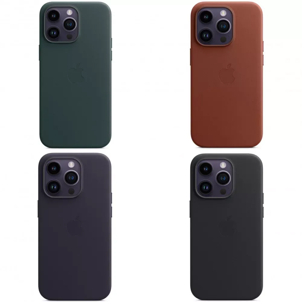Leather Case With Magsafe iPhone 15 Pro — Pacific Blue — фото 3