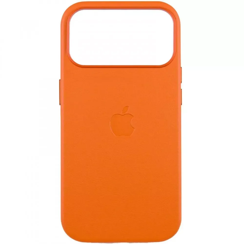 Leather Case With Magsafe iPhone 17 Pro — Orange — Apple Apple iPhone 17 Pro