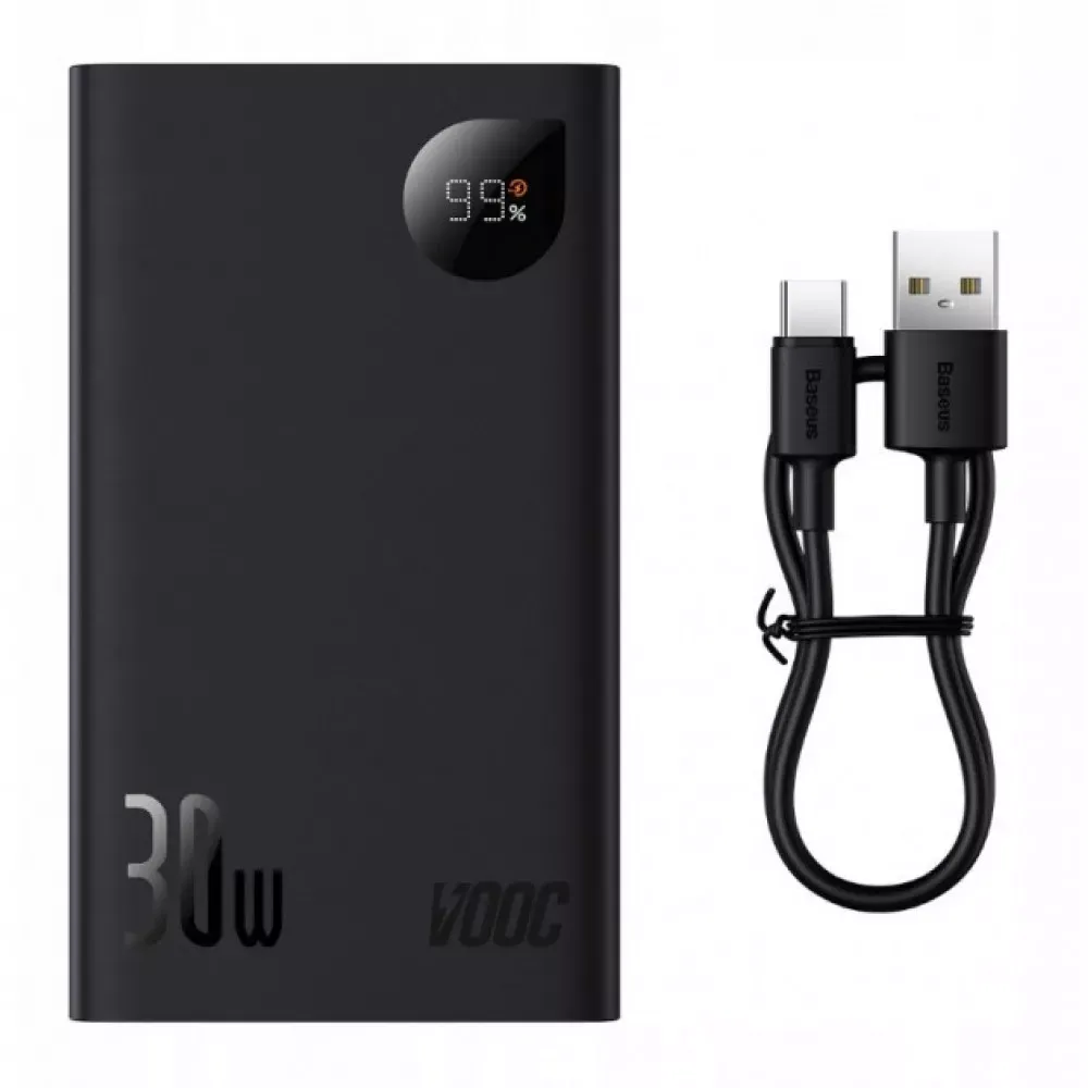 Power Bank 10000 mAh 30W Digital Display Baseus — PPAD040002 White — фото 4