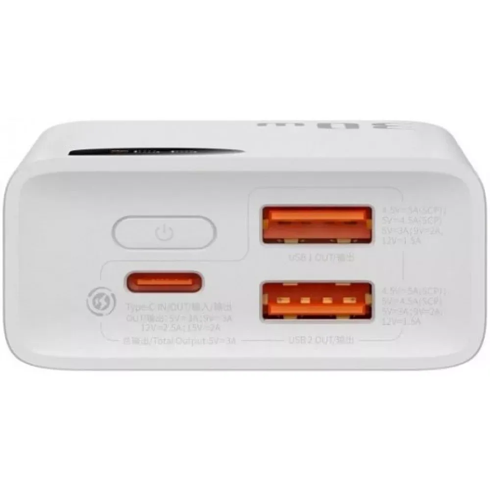 Power Bank 10000 mAh 30W Digital Display Baseus — PPAD040002 White — фото 8