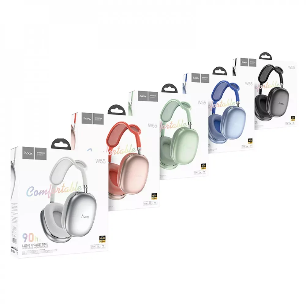 Bluetooth Headphones — Hoco W55 — Sky blue — фото 3