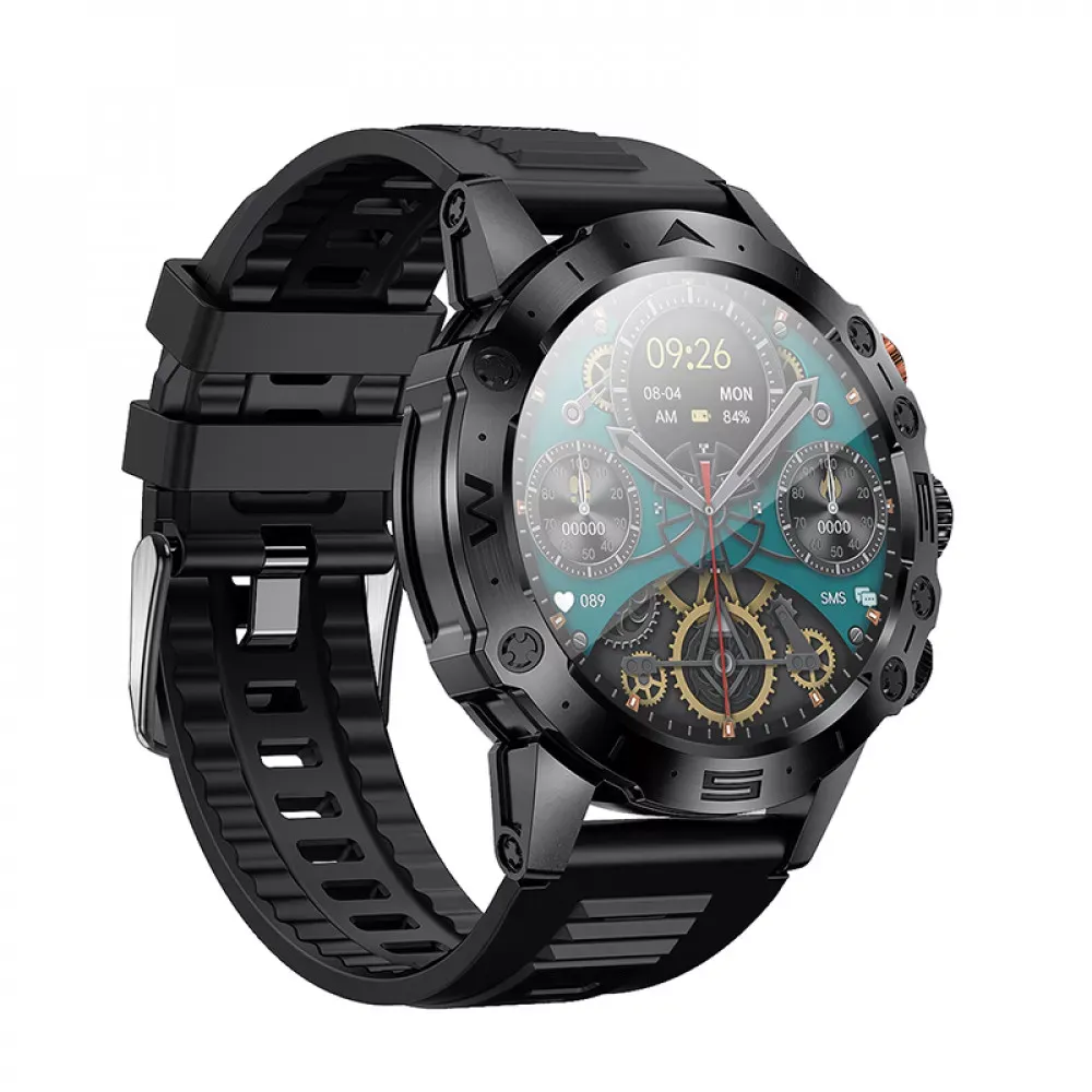 Smart Sports Watch (Call Version) Hoco Y20 __ — Black — Hoco
