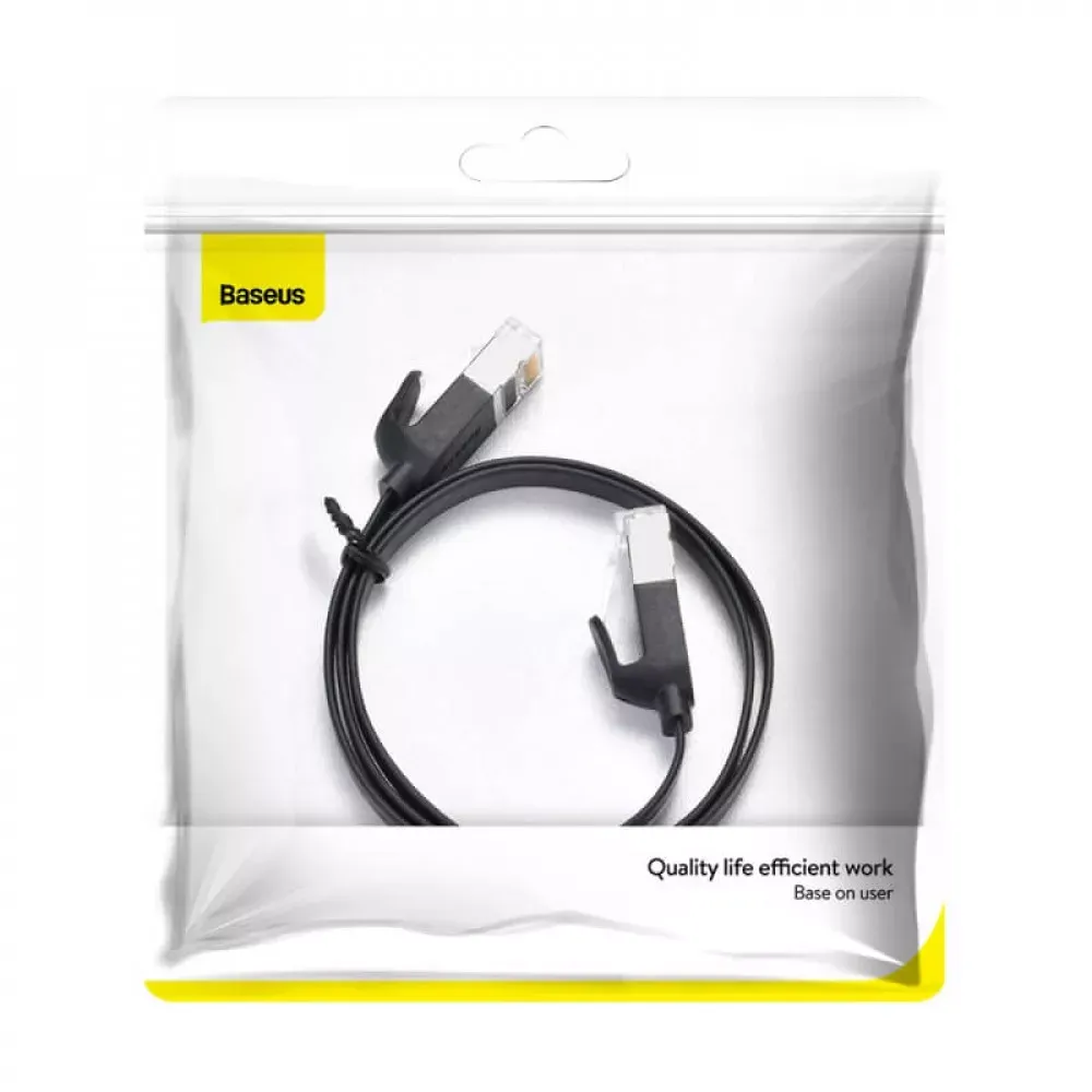 Six types of RJ45 Gigabit network cable 5m Baseus high Speed Black — PCWL-D01 Black — фото 3