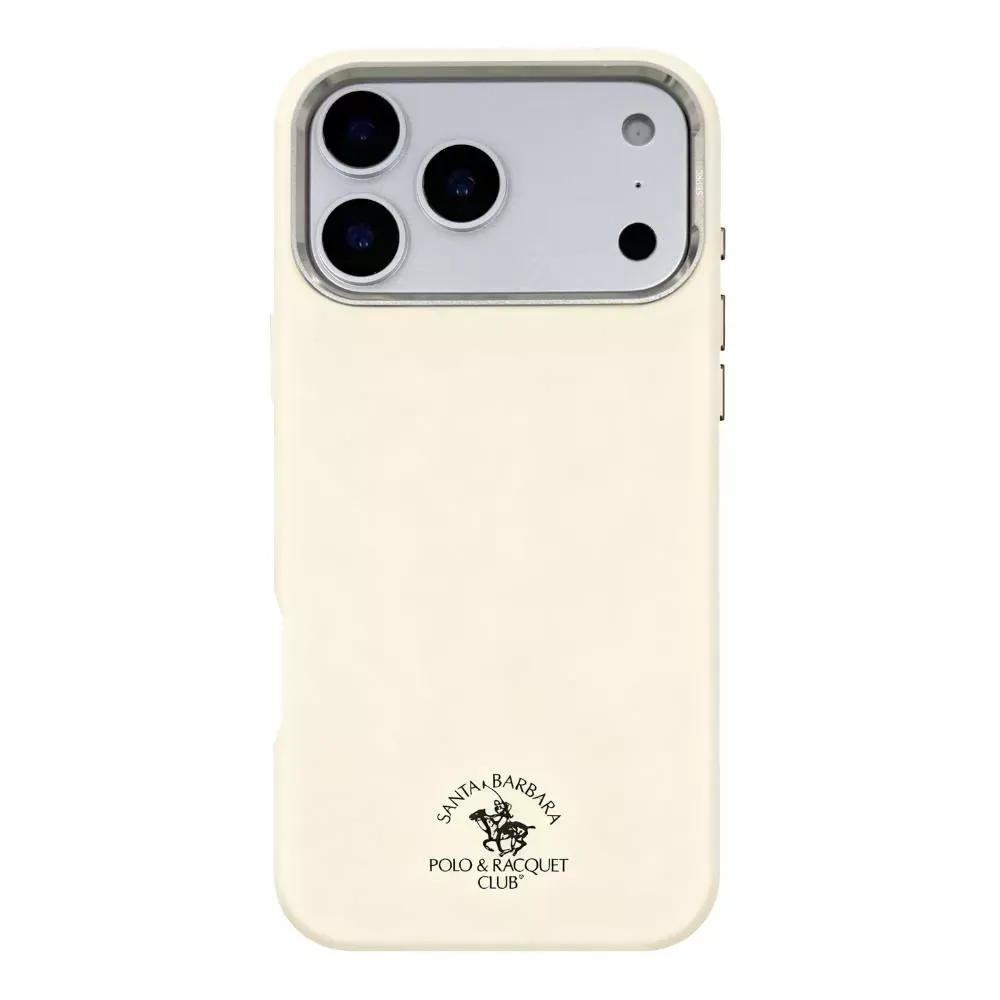 Polo Simon Leather Case with Magsafe iPhone 17 Pro Max — Beige — Polo Apple iPhone 17 Pro Max