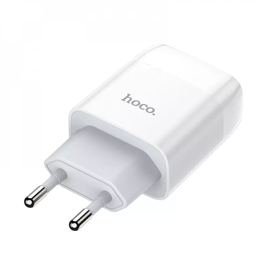 Home Charger 2.4A 2U USB C Cable Hoco C73A — White — фото 5