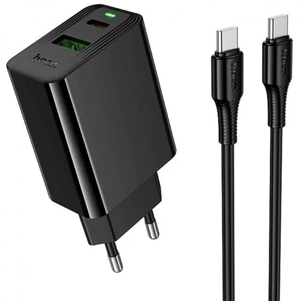 Home Charger 20W PD QC3.0 C to C Cable (1m) Hoco CS94A — Hoco