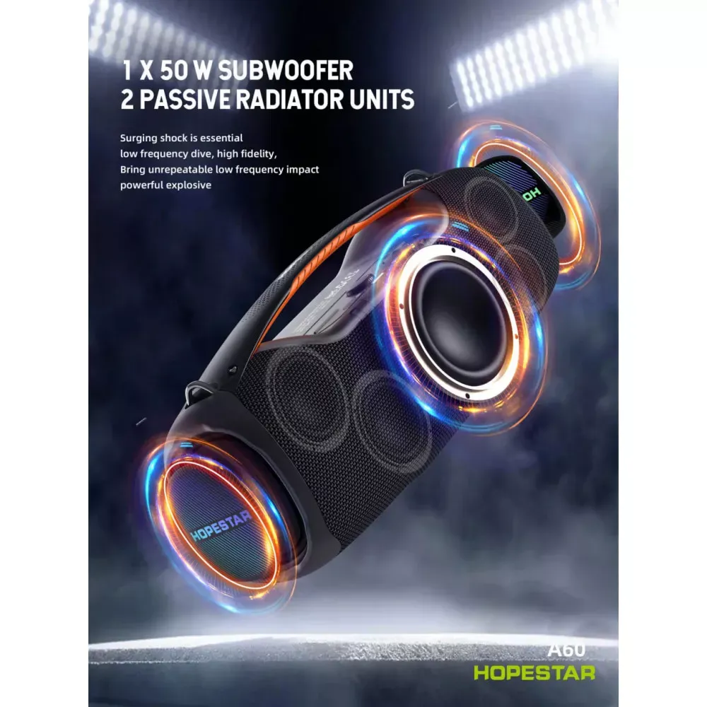 §Портативна колонка — Hopestar A60 100W — Black — фото 8