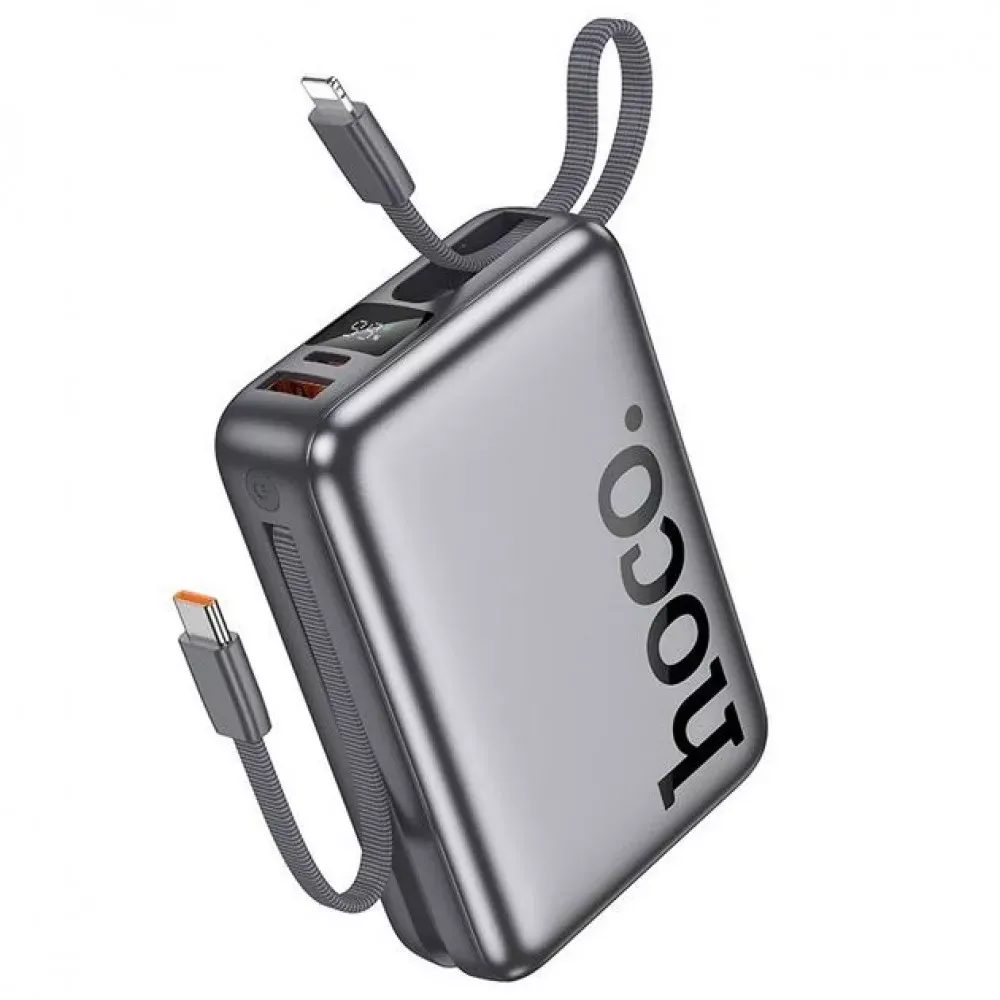Power Bank 20000 mAh | 22.5W+PD20W — Hoco Q39 — Metal Grey — Hoco