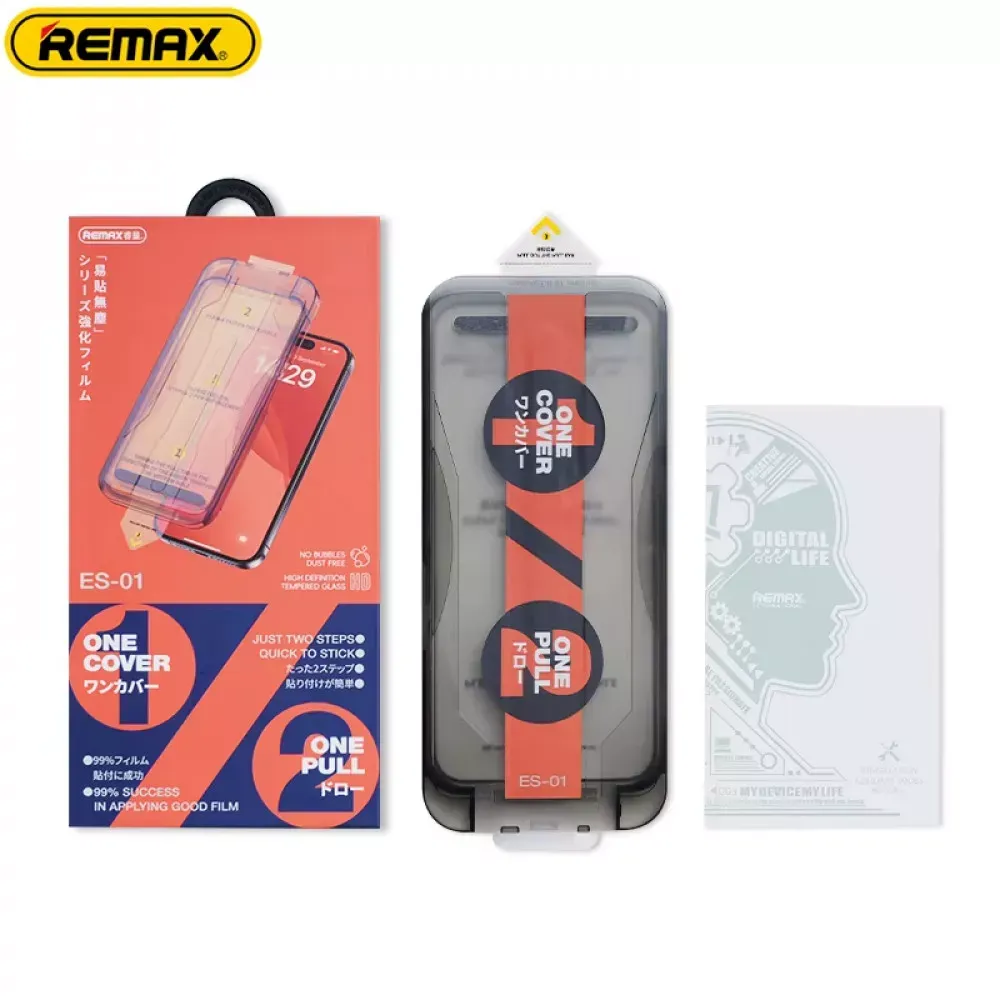 Захисне скло Remax HD Tempered Glass ES-01 iPhone 16 Pro / 17 — фото 3