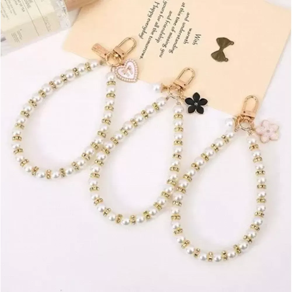 Брелок Pearl Necklace — Black Flower