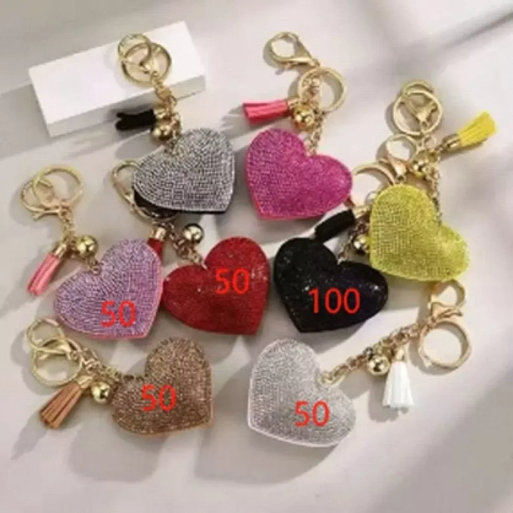 Брелок Swarovski Color Heart — Black
