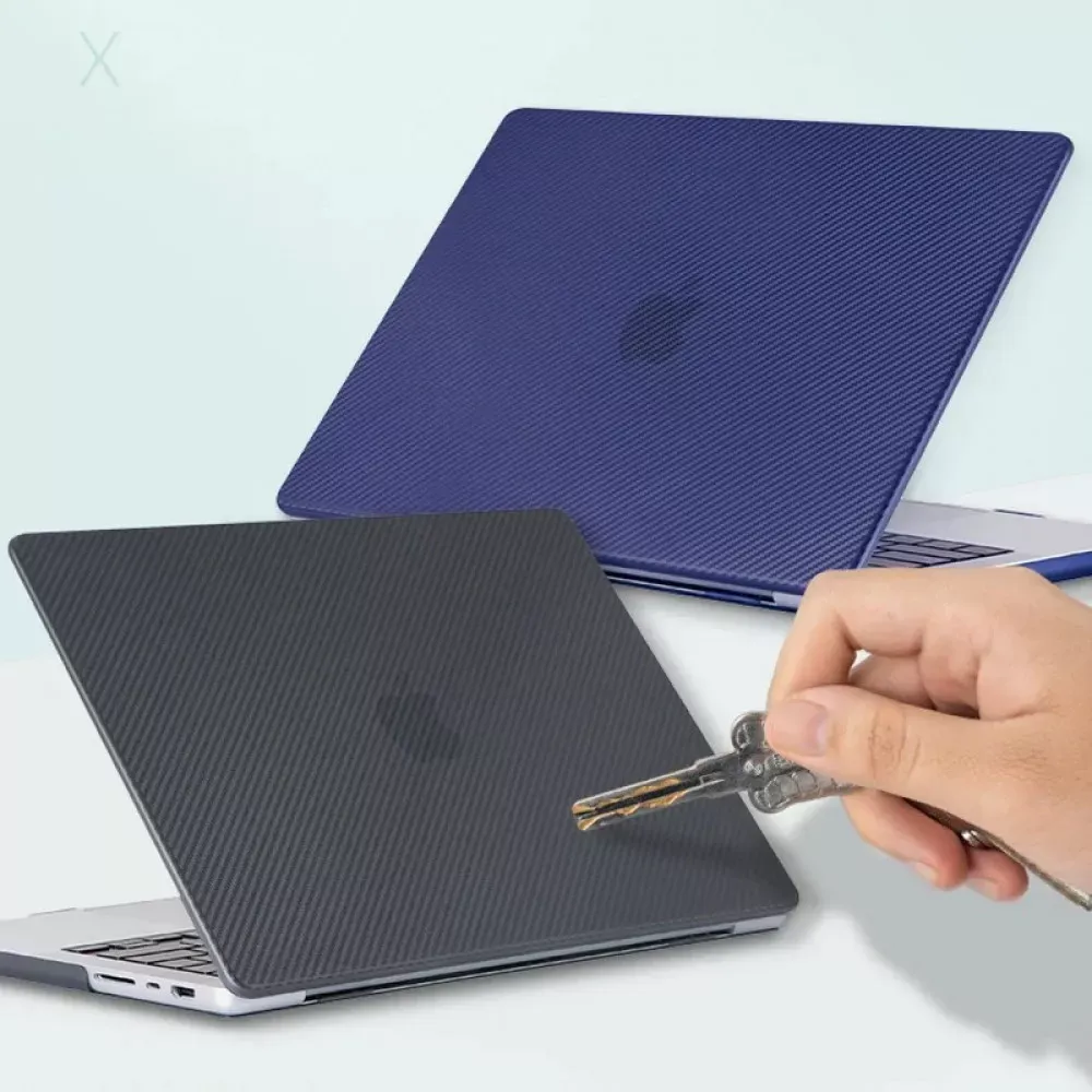 Carbon Fiber Case MacBook Air 13.3 A1932 / A2179 / A2337 — Navy Blue — фото 5