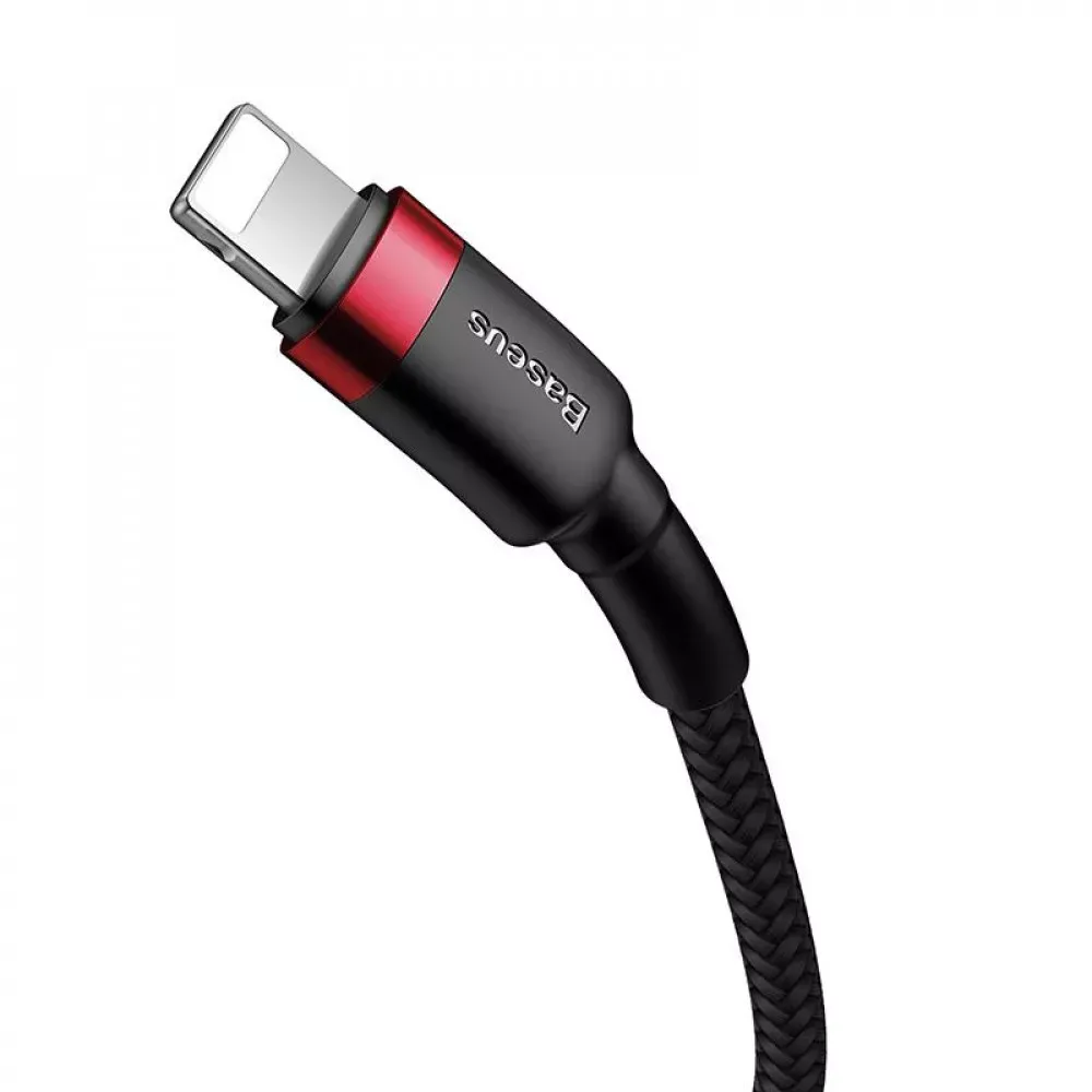 Кабель USB C to Lightning 20W PD Baseus Cafule Series — CATLKLF-G1 Gray & Black — фото 5