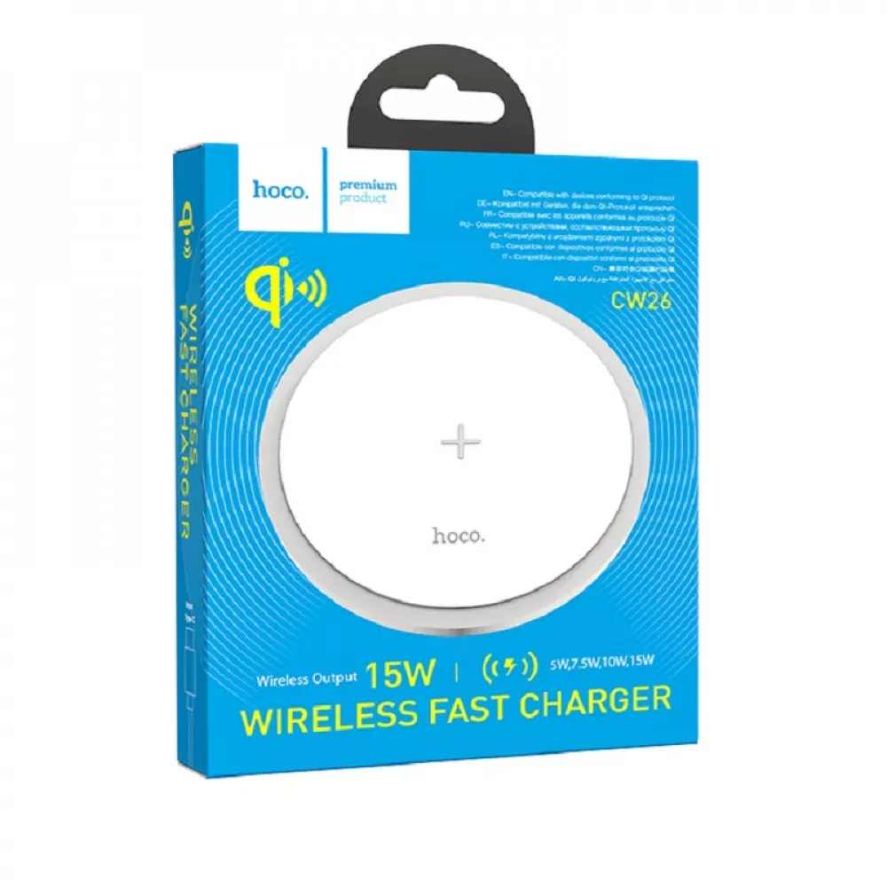 Wireless Charger 15W Hoco CW26 — White — фото 3