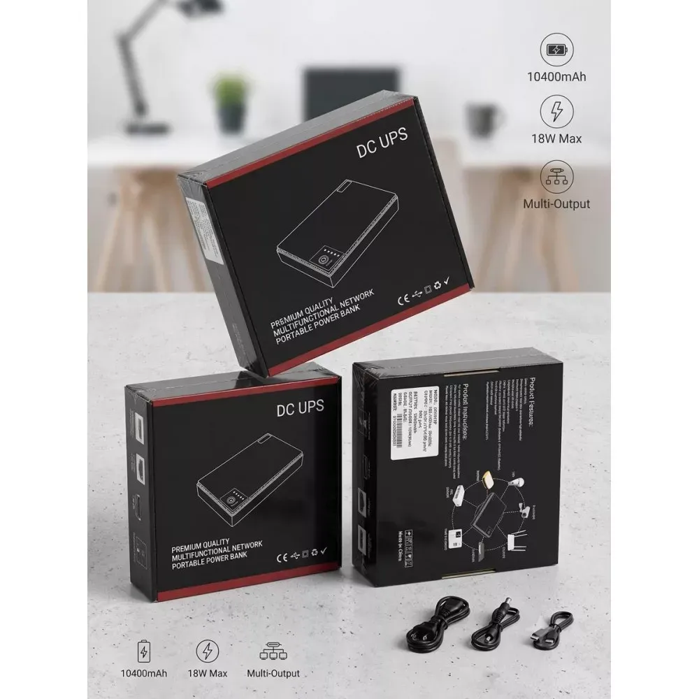 UPS для роутера, модема DC UPS 10400mAh Источник бесперебойного питания — фото 3