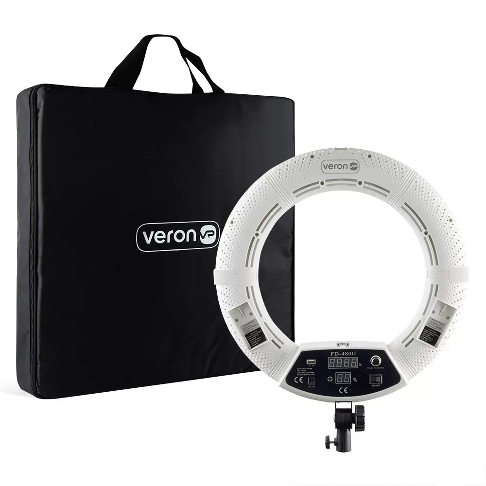 Лампа Кольцевая LED Veron FD-480 II LSD 96W White с зеркалом — фото 10