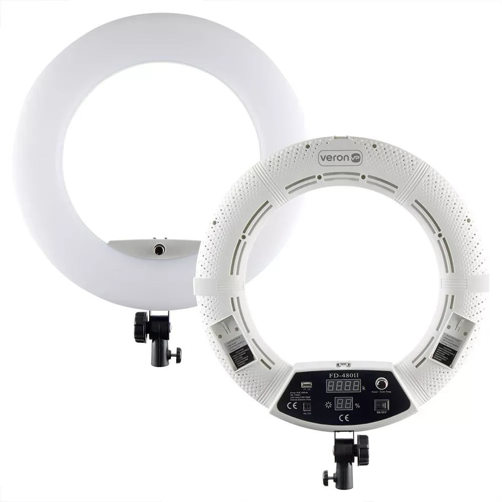 Лампа Кольцевая LED Veron FD-480 II LSD 96W White с зеркалом — фото 3