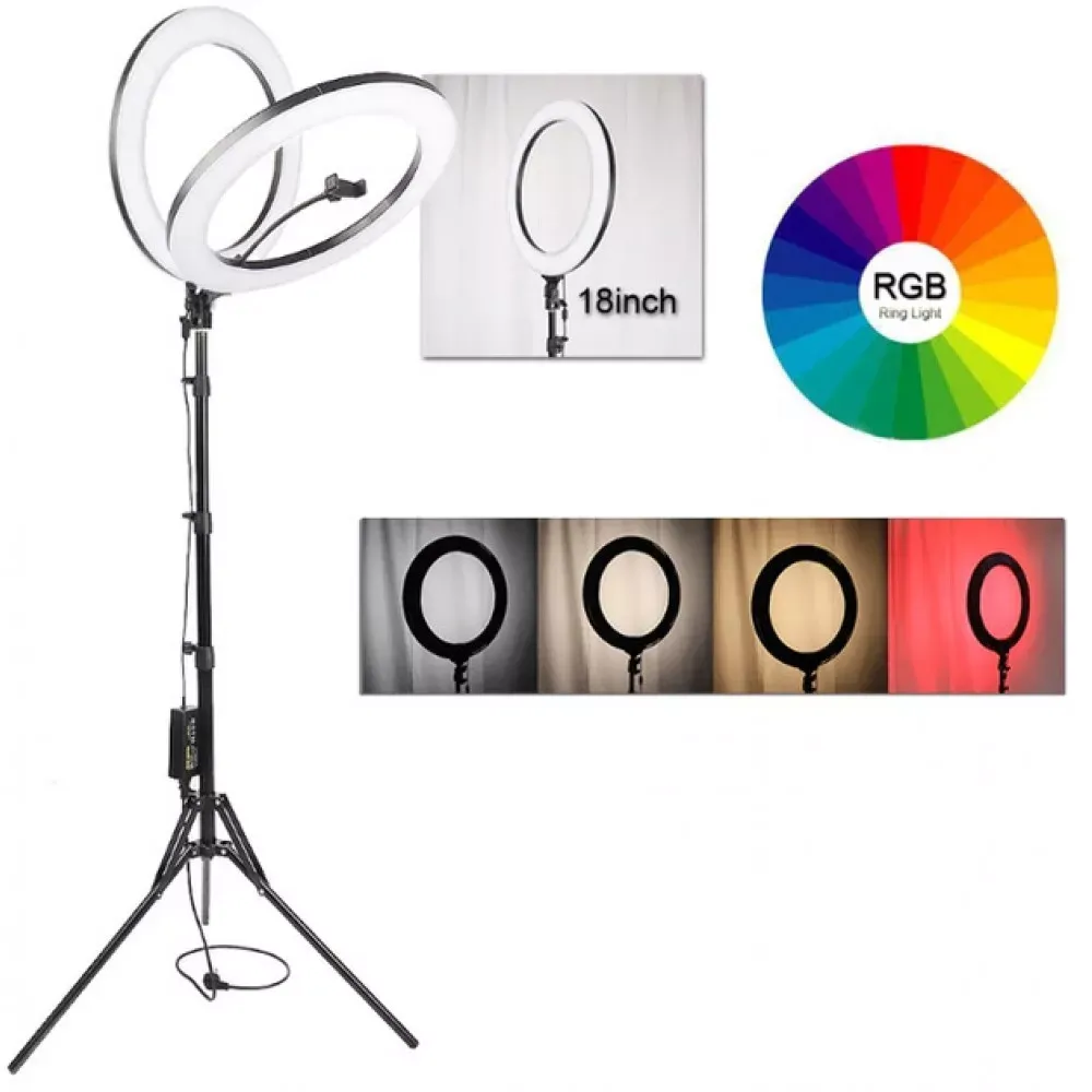 Лампа Кольцевая RGB LED MJ-45 — фото 3