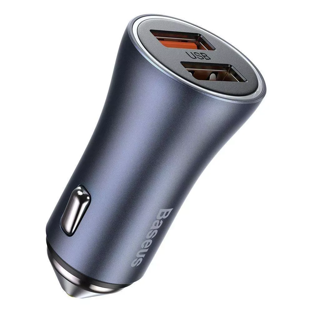 Car Charger | 40W | 2 USB — Baseus — CCJD-A0G Dark Gray