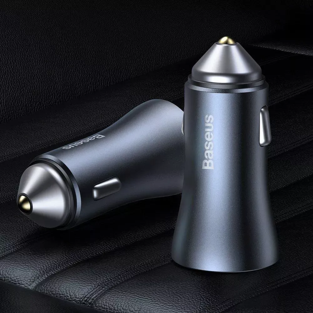 Car Charger | 40W | 2 USB — Baseus — CCJD-A0G Dark Gray — фото 5