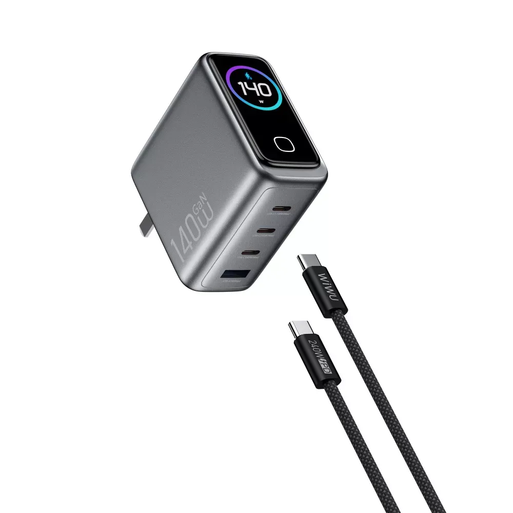 Home Charger | 140W | GaN | 3 PD3.0 | QC3.0 — Wiwu CHG200 — фото 11
