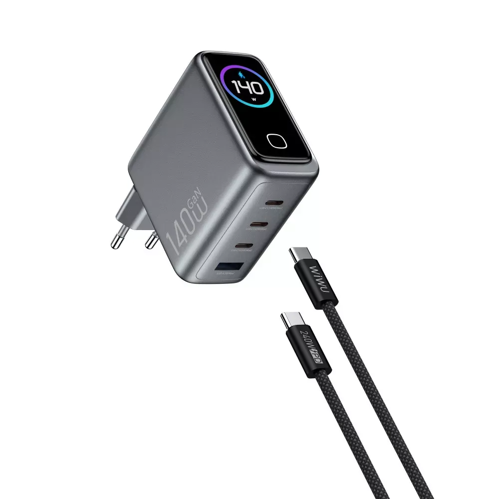 Home Charger | 140W | GaN | 3 PD3.0 | QC3.0 — Wiwu CHG200 — фото 12
