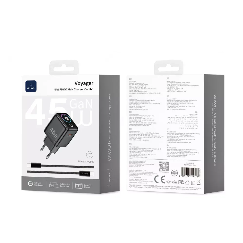 Home Charger | 45W | GaN | PD3.0 — Wiwu CHG500 — фото 5