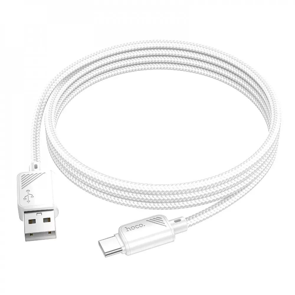 Кабель USB C 2.4A (1m) Hoco X113 — White — Hoco