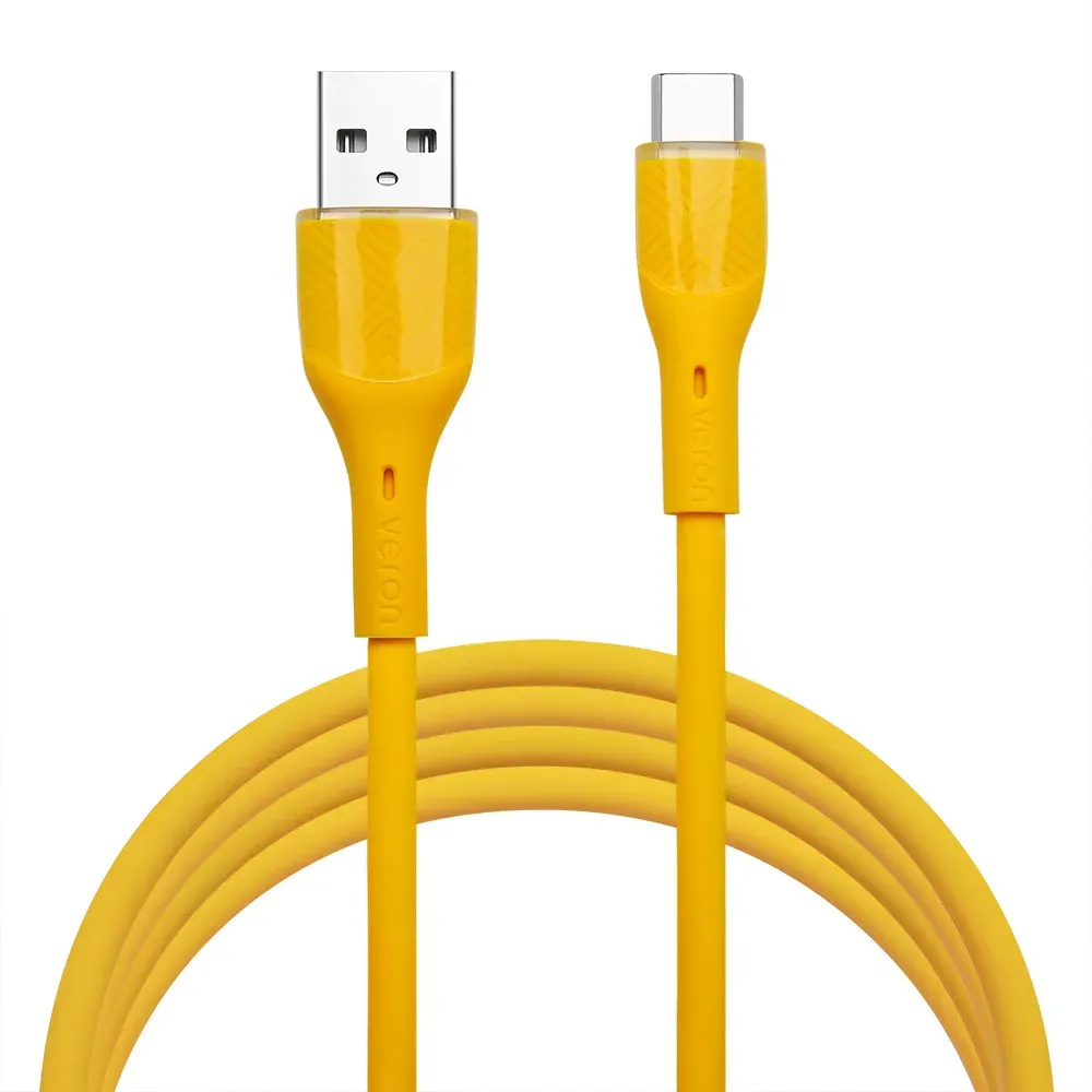 Кабель USB C 3A (2m) Veron SC062 Silicon Yellow — VERON