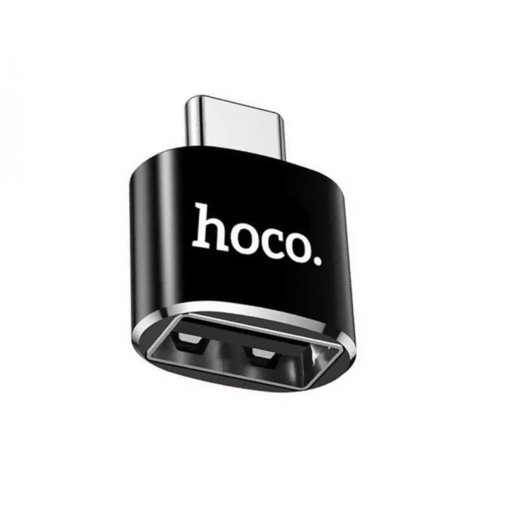 Adapter OTG USB C To USB Hoco UA5 Black — Hoco