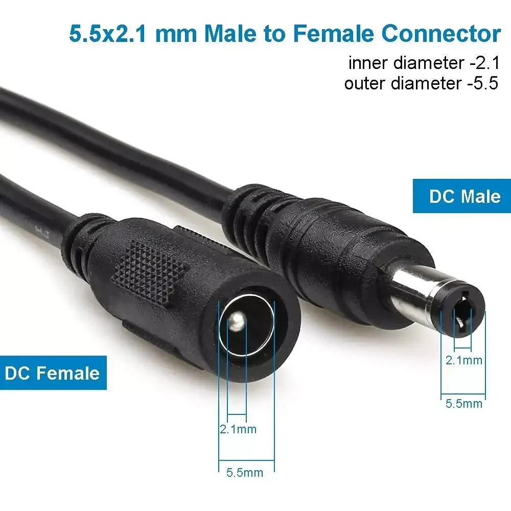 cable 3 meter Female to Male 5.5mmx2.1mm DC — Различные