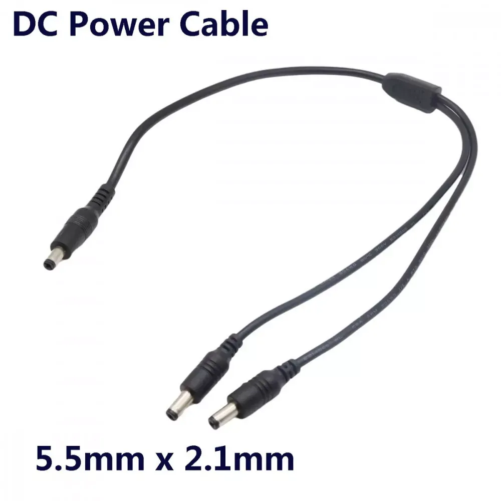 Кабель питания DC to 2xDC male-male 5,5x2,1 мм — Различные