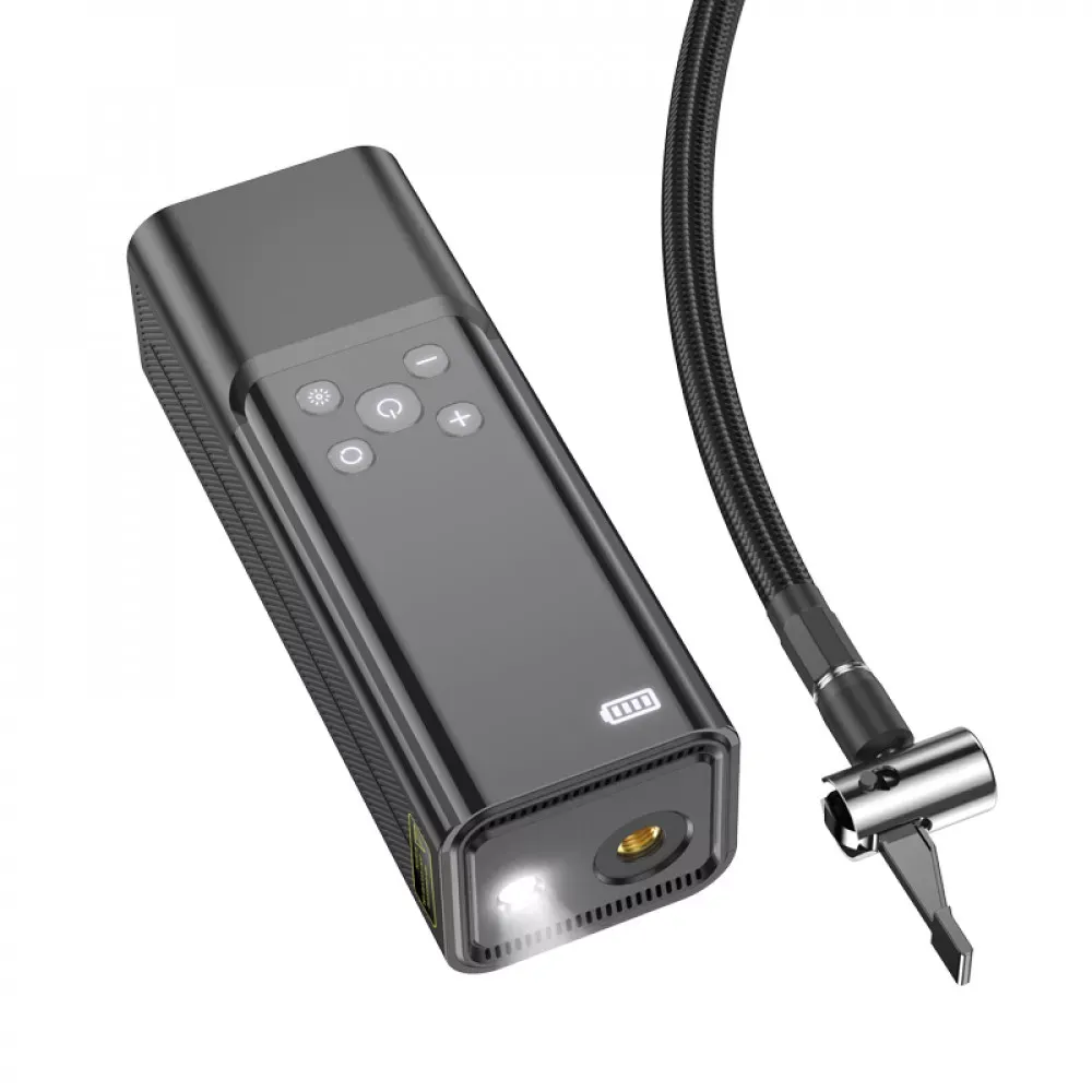 Hoco car air pump ZP7 Maddy 5000mAh 10.3bar — Black — фото 4