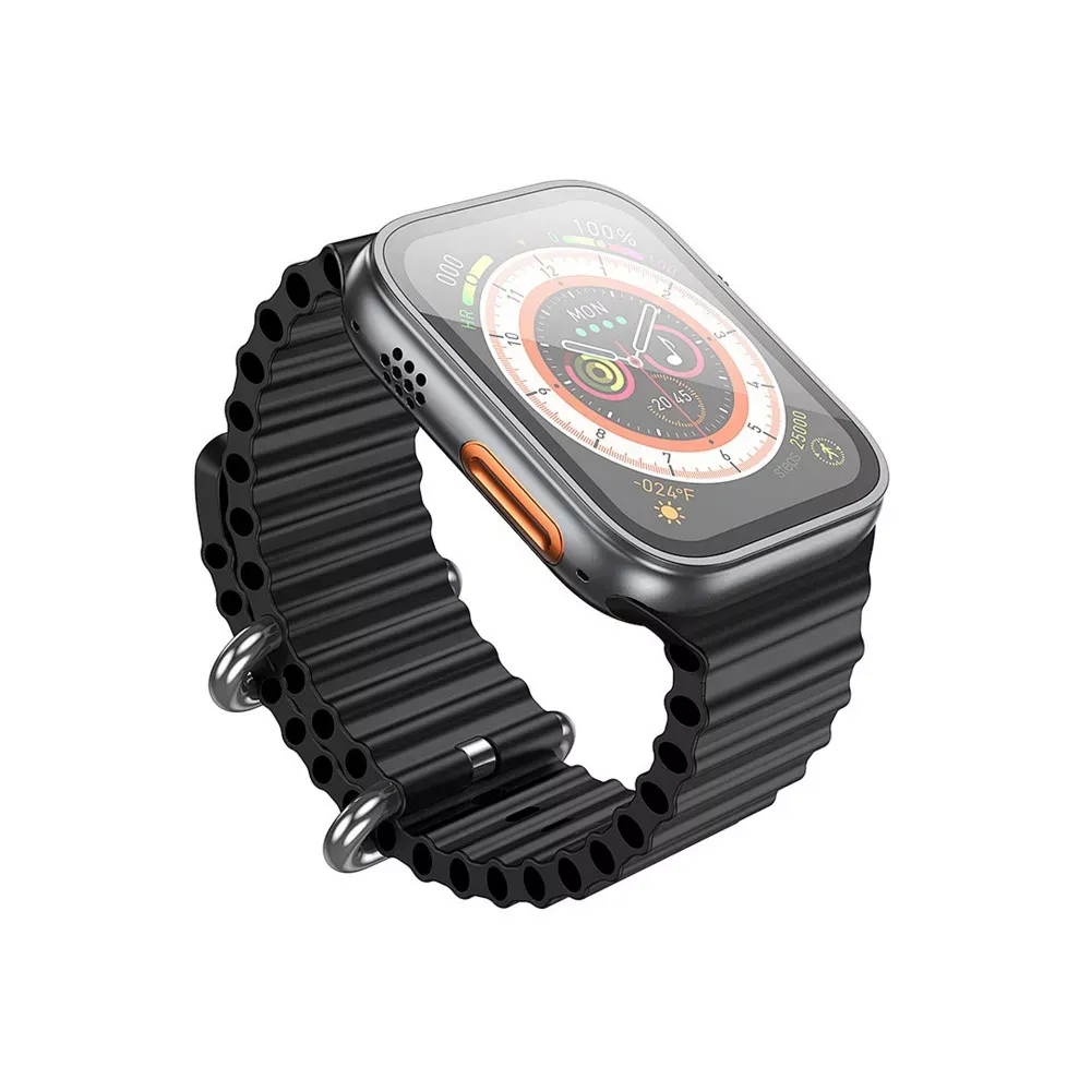 Ремінець Wiwu Wi-WB201 Apple Watch 42 44 45 49 mm — Black — Wiwu Apple Watch Series 3 42 mm, Apple Watch Series 4 44 mm, Apple Watch Series 7 45 mm, Apple Watch Series 8 49 mm