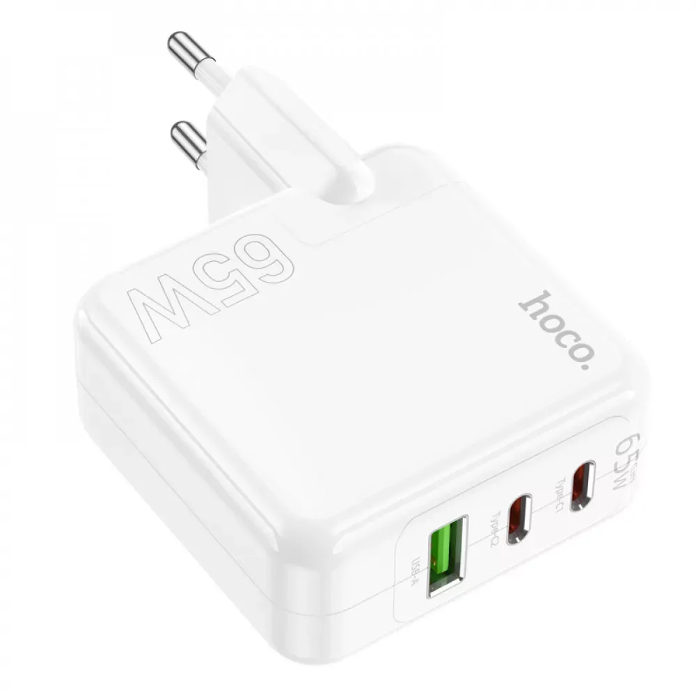Home Charger 65W GaN 2PD QC 3.0 Hoco C115A — White — фото 4