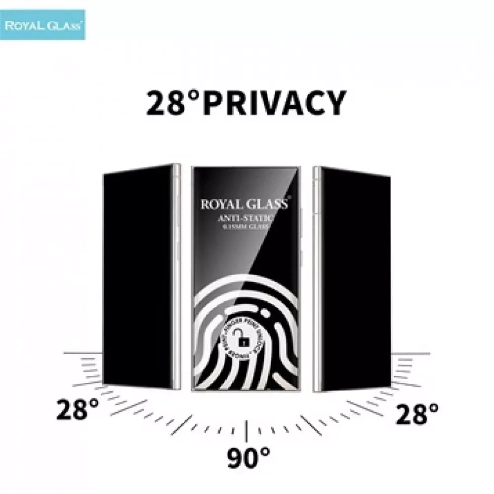 Захисне скло Samsung S26 Ultra Royal Privacy Unlock glass , Black — Различные Samsung S26 Ultra