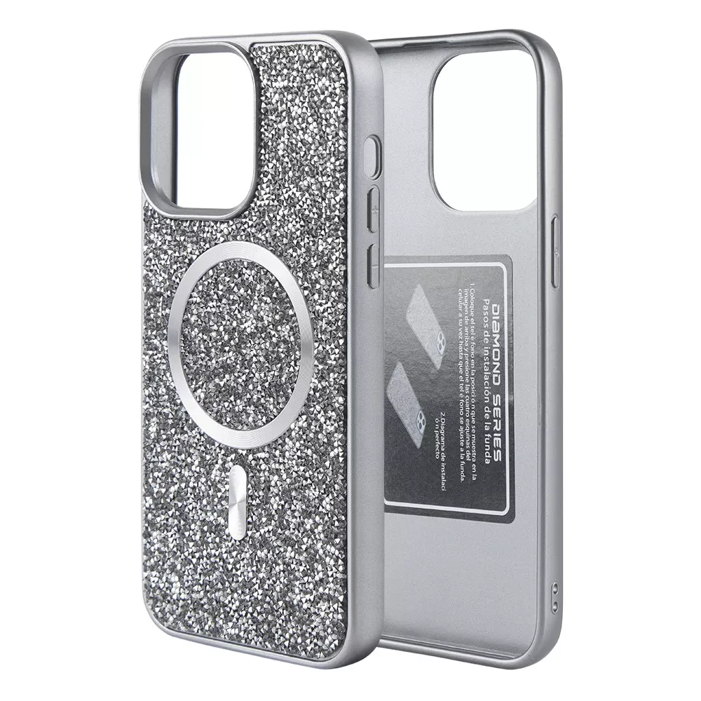 Swarovski Case with MagSafe iPhone 15 Pro — Titanium Gray — Apple Apple iPhone 15 Pro