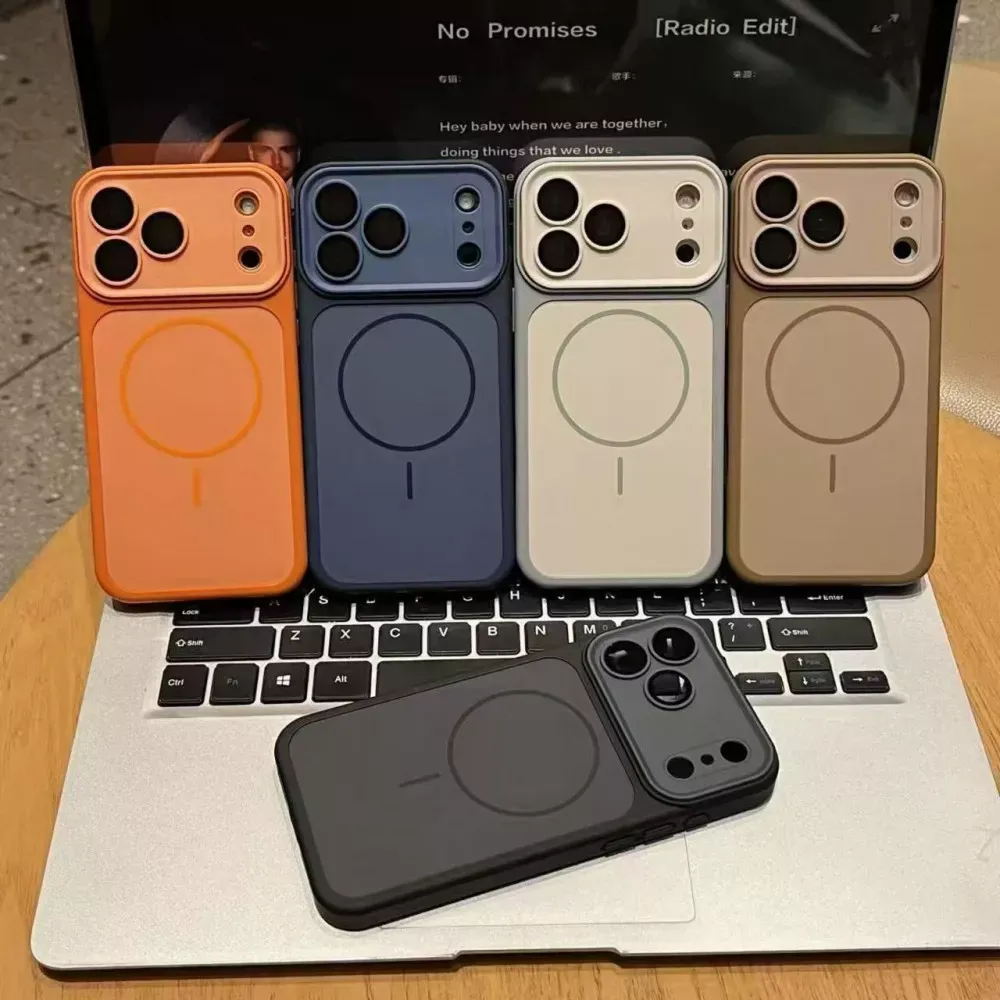 Full camera armor Case With MagSafe — iPhone 13/14  — Dark Blue — Apple Apple iPhone 13 6.1", Apple iPhone 14 6.1"