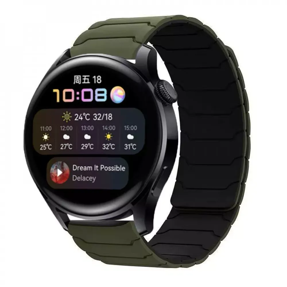 Ремінець Armor Magnetic Band Універсальний 20 mm — Army green&Black