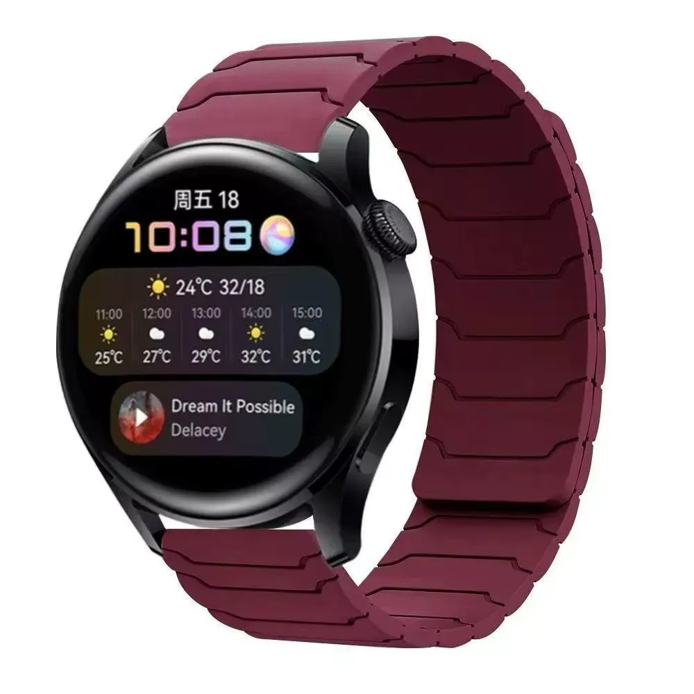 Ремінець Armor Magnetic Band Універсальний 20 mm — Wine red