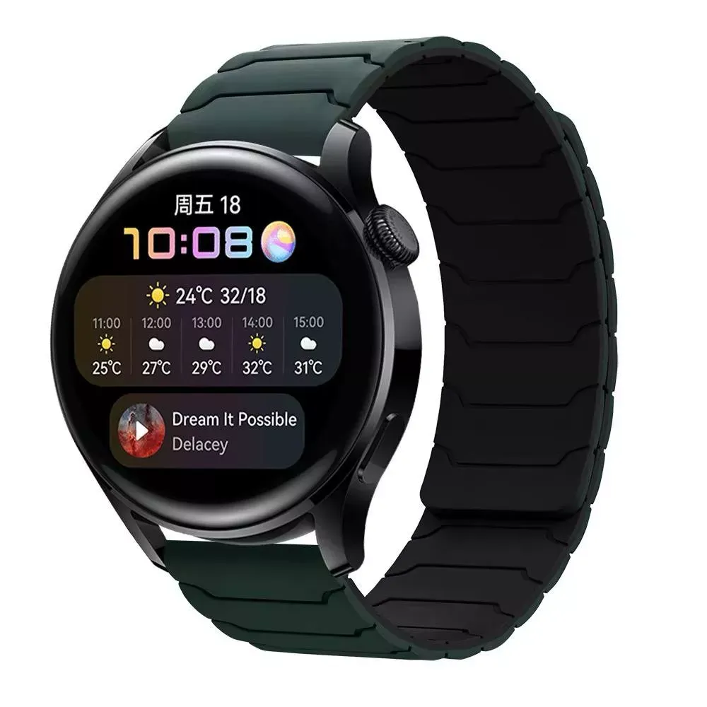 Ремінець Armor Magnetic Band Універсальний 22 mm — Dark green&Black
