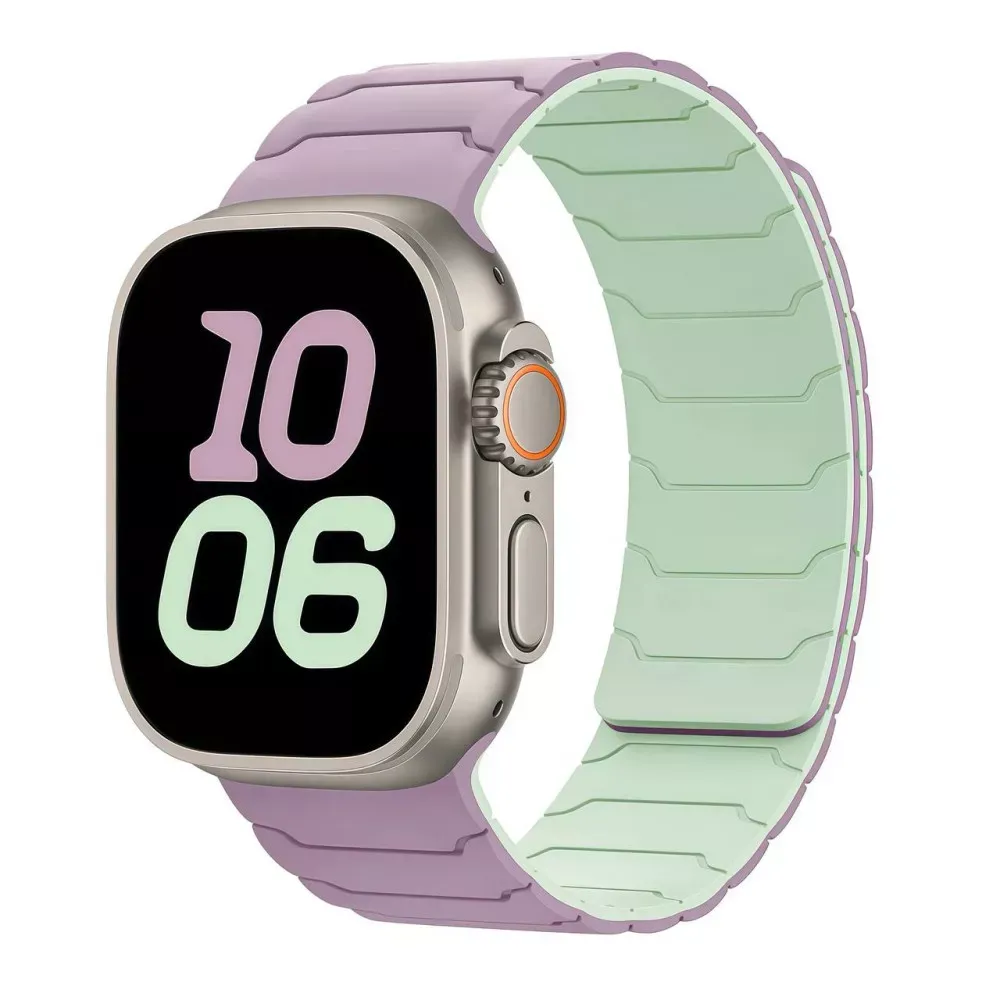Ремінець Armor Magnetic Bracelet Apple Watch 42 mm 44 mm 45 mm 49 mm — Light purple&Light mint