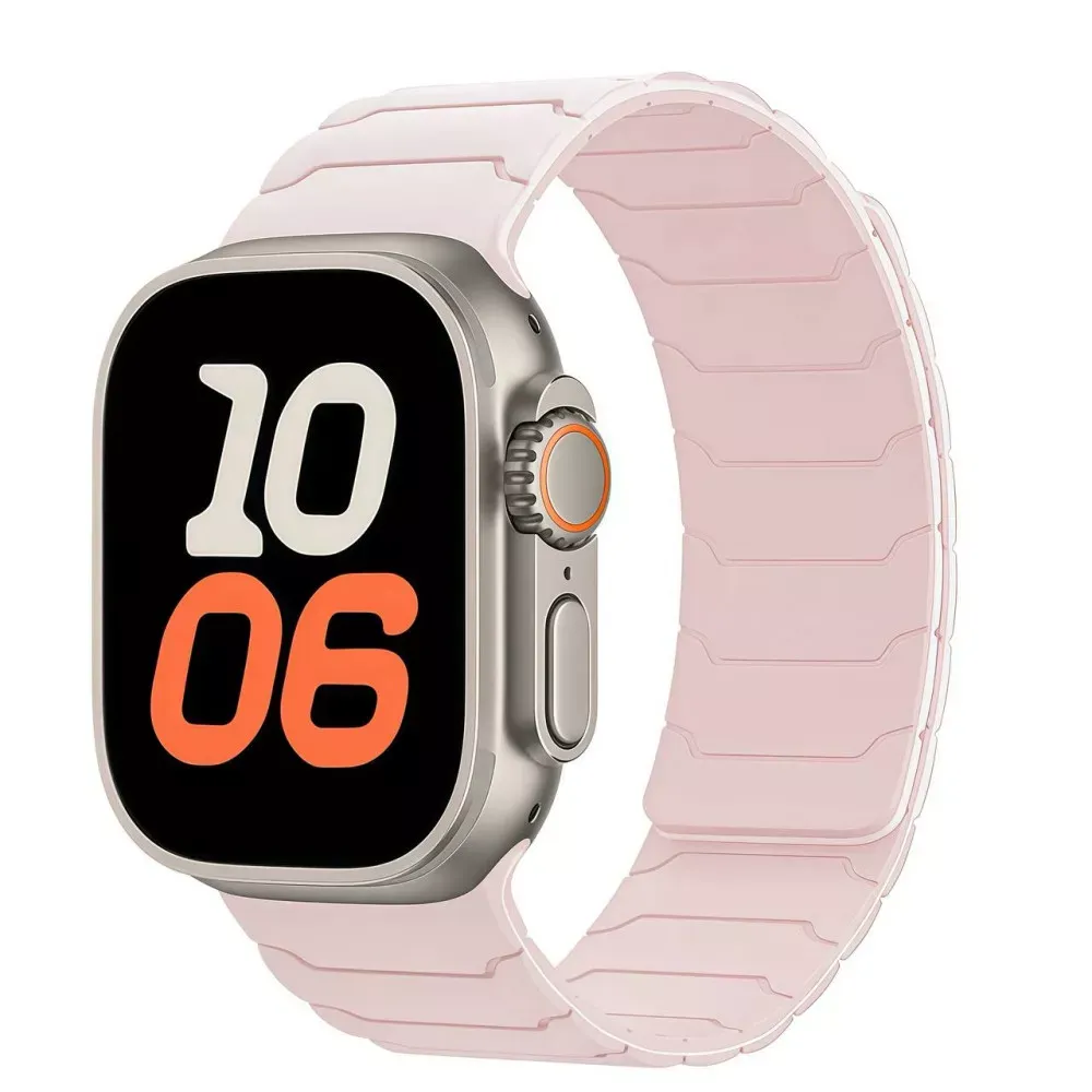 Ремінець Armor Magnetic Bracelet Apple Watch 42 mm 44 mm 45 mm 49 mm — Pink Sand — Различные Apple Watch Series 3 42 mm, Apple Watch Series 4 44 mm, Apple Watch Series 7 45 mm, Apple Watch Series 8 49 mm