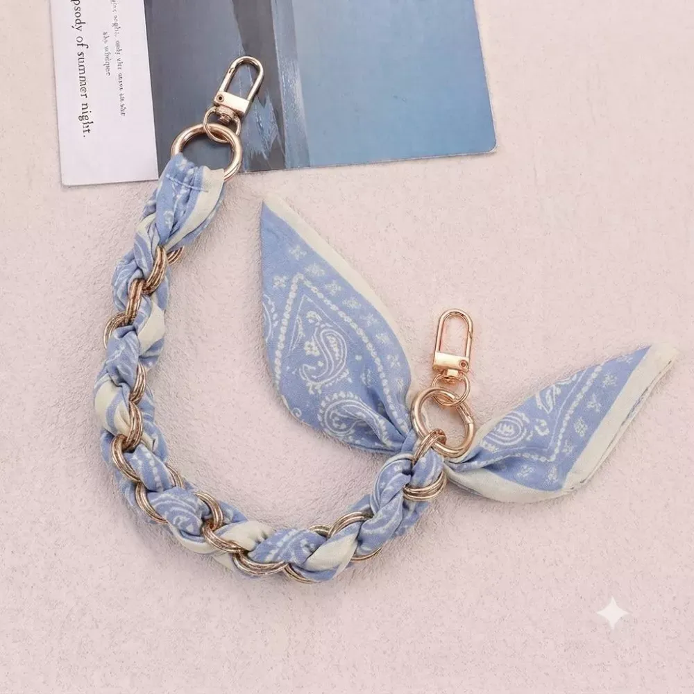 Шнурок на руку Silk Scarf — Light Blue