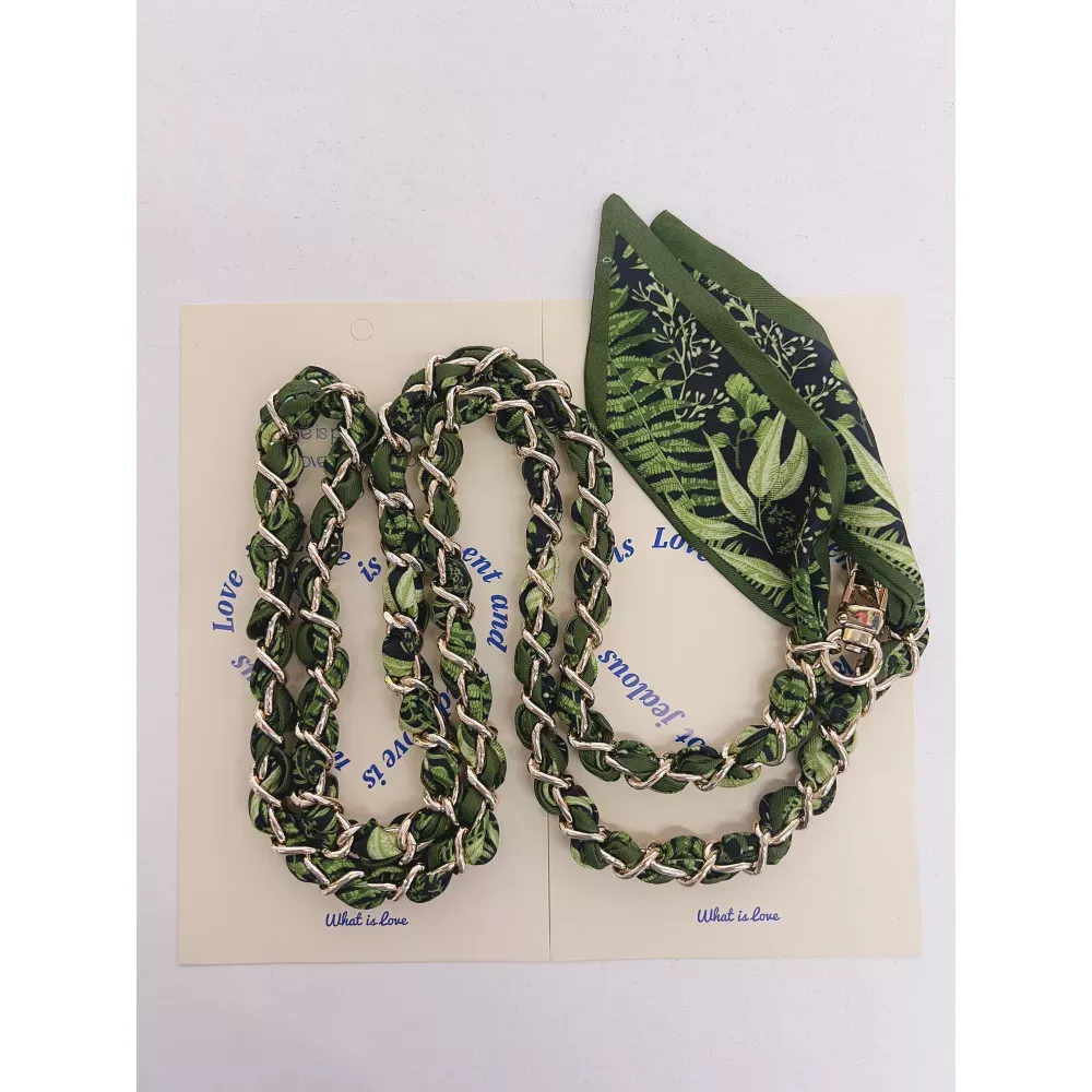 Шнурок на шею Silk Scarf — Dark Blue — фото 4