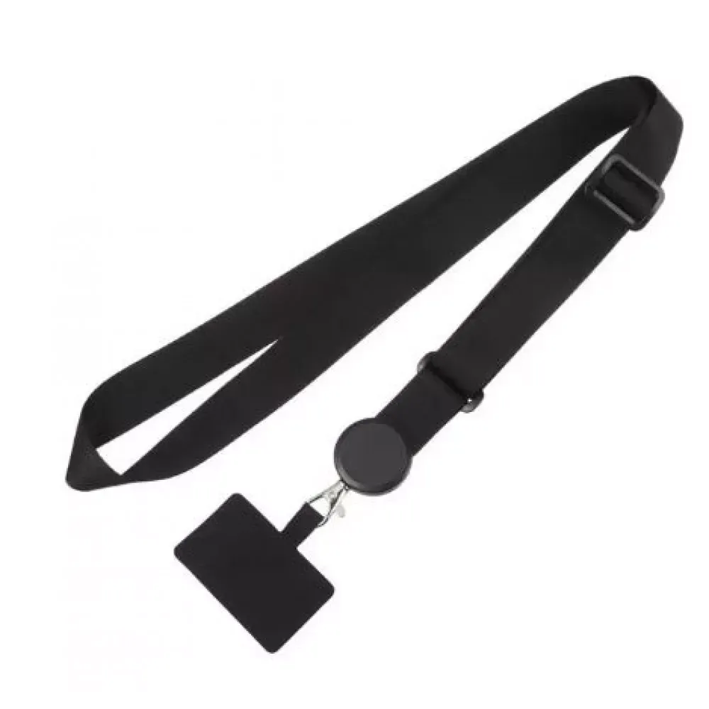 Шнурок на шею Round Clip — Black